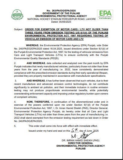 Smoke emission Testing 2025