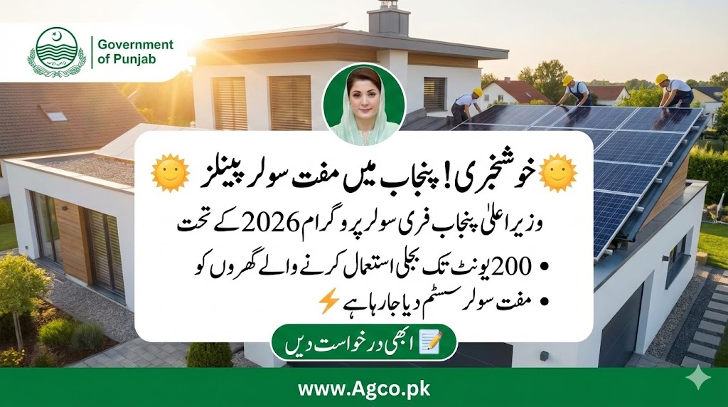 CM Punjab Free Solar Panels Program for 200 units consumers