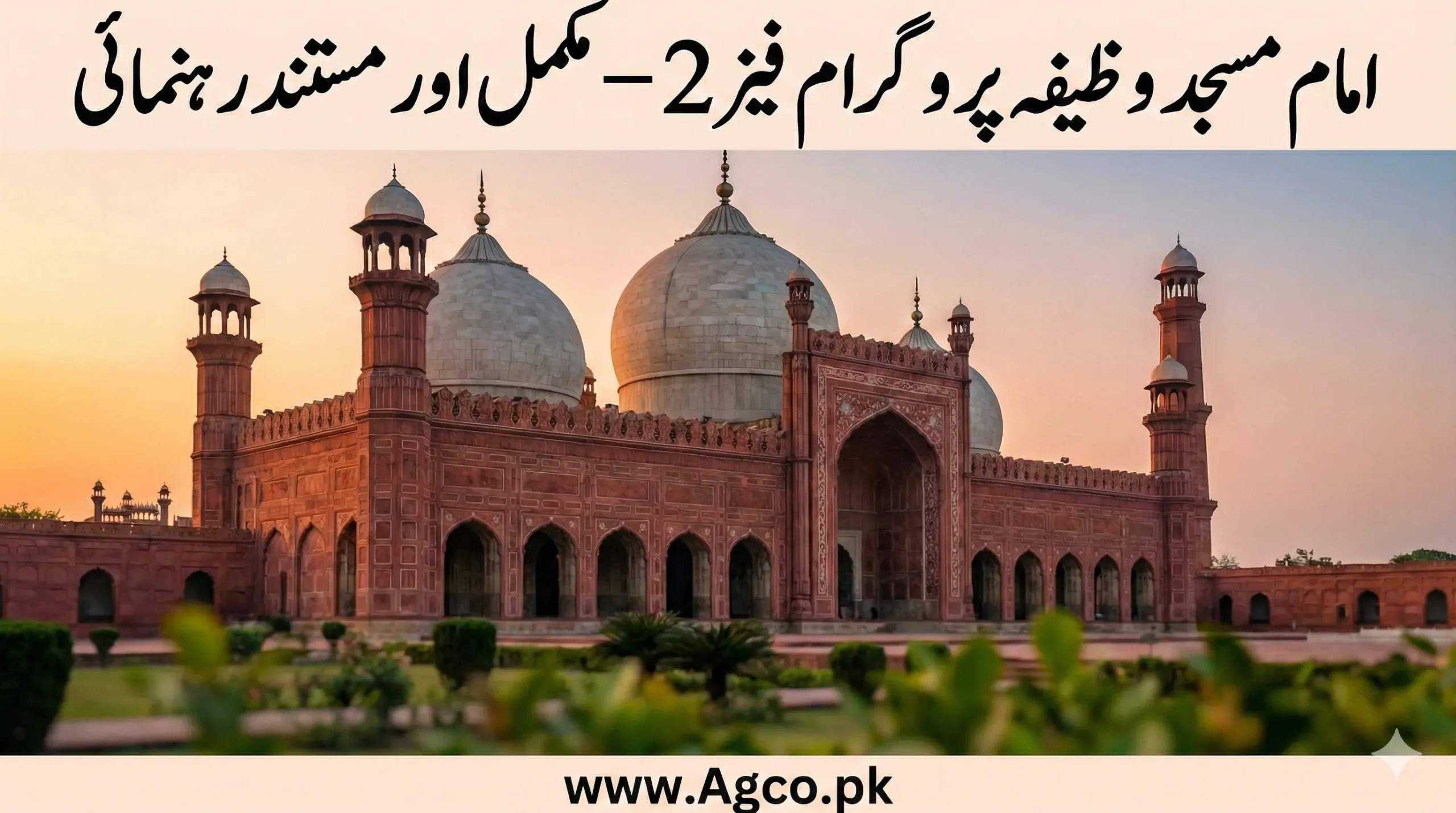 CM Punjab Imam Masjid Wazeefa Program Phase 2