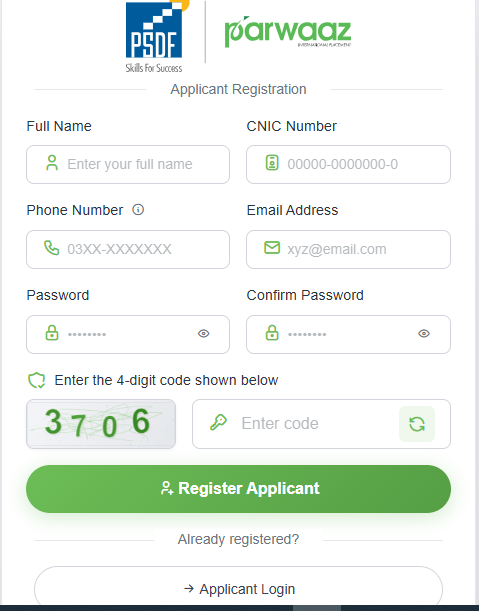 Sign Up for CM Parwaz Card 2026