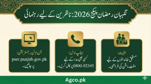 CM Punjab Ramzan Negahban Rashan Card program 2026 for poor & Needy people of Punjab