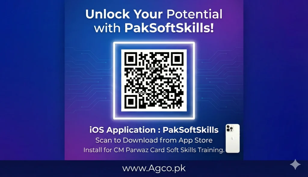 Scan QR code Downlaod and install Soft Skills Application for PArwa Card