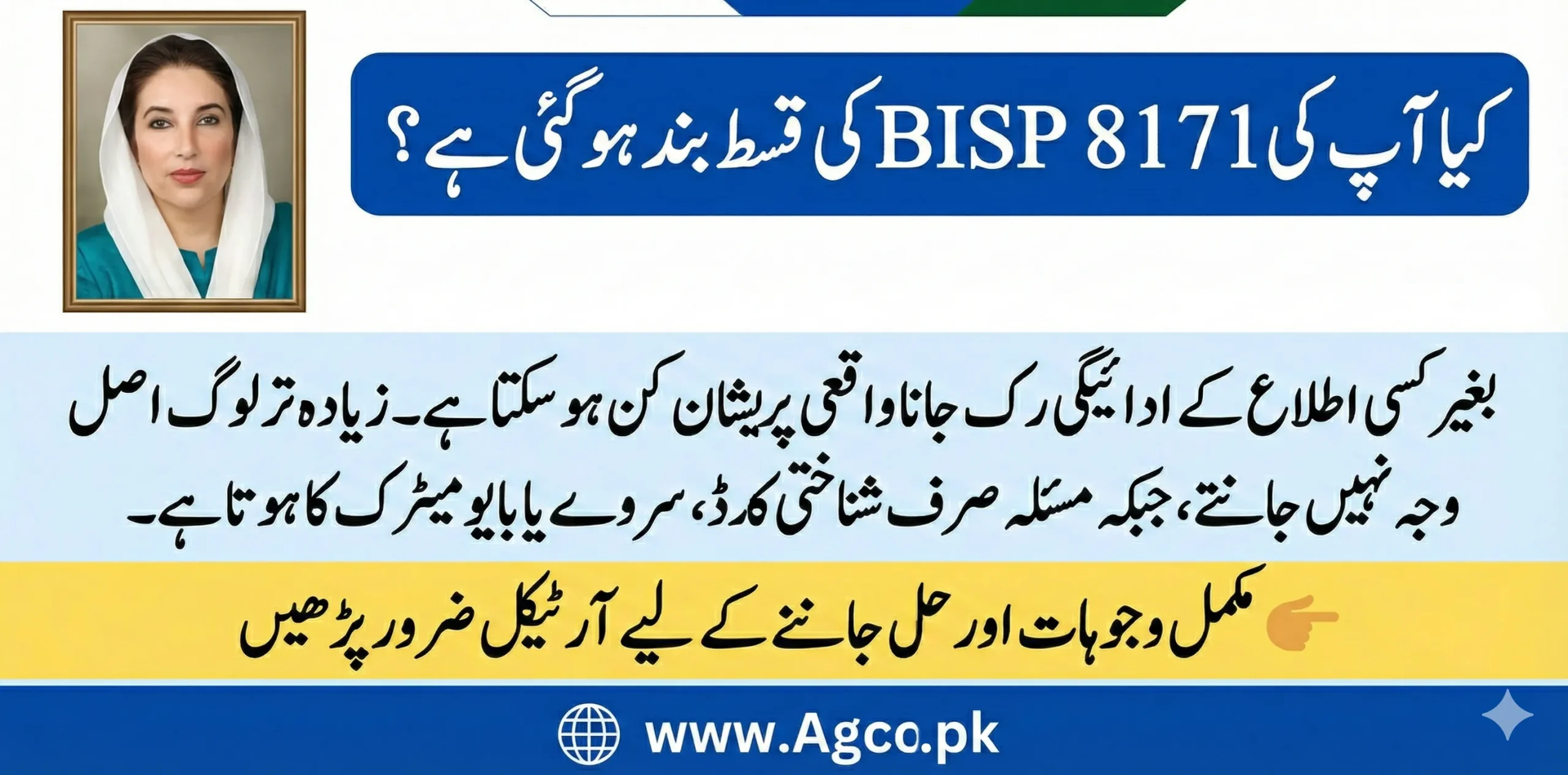 8171 کی قسط رکنے کی اصل وجوہات