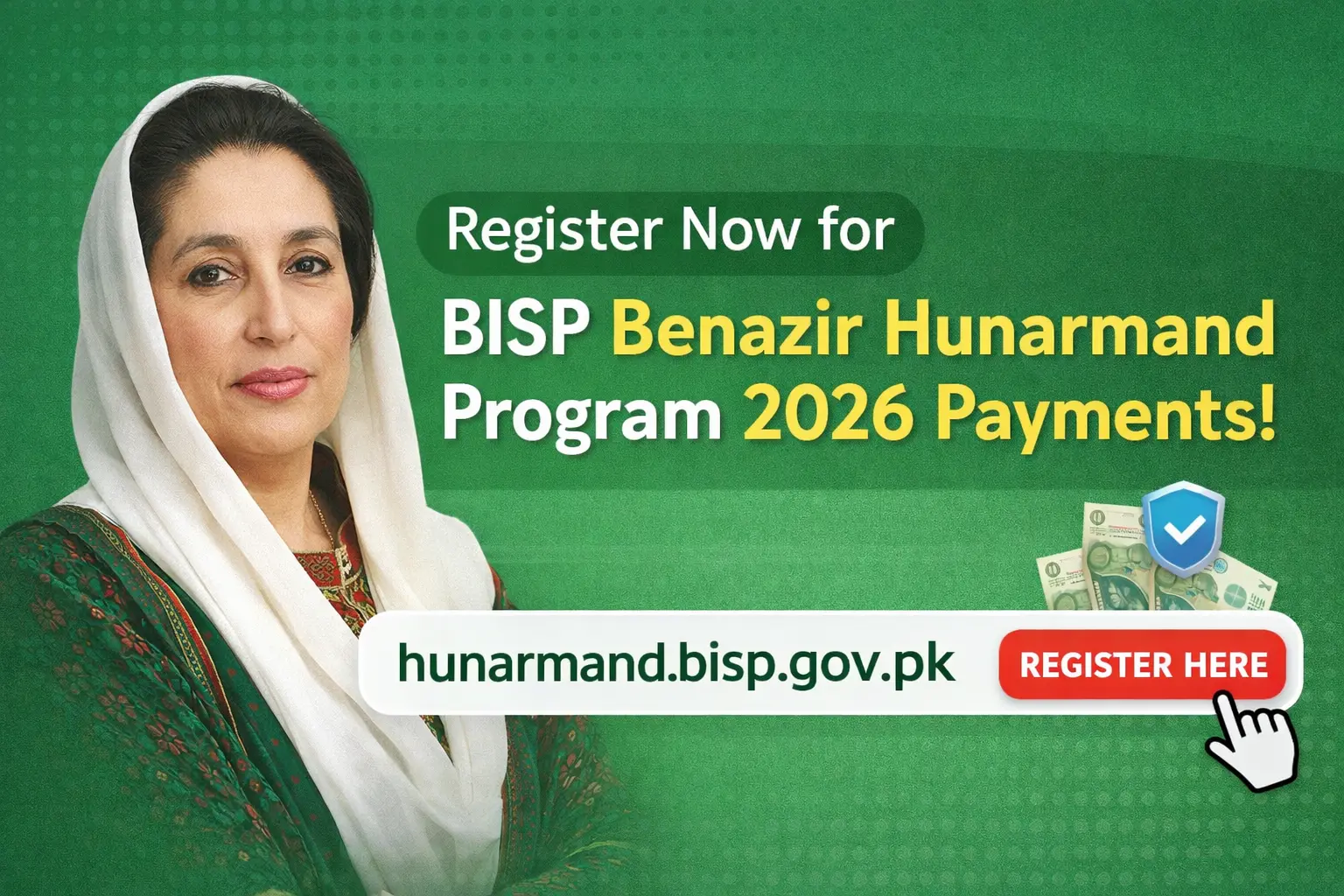 hunarmand.bisp.gov.pk Register for BISP Benazir Hunarmand Program