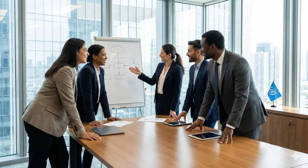 Soft skills training improving teamwork and communication for overseas jobs