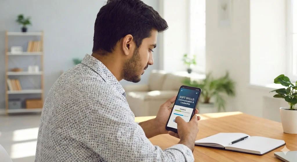 Android and iOS soft skills mobile application for online training in Pakistan