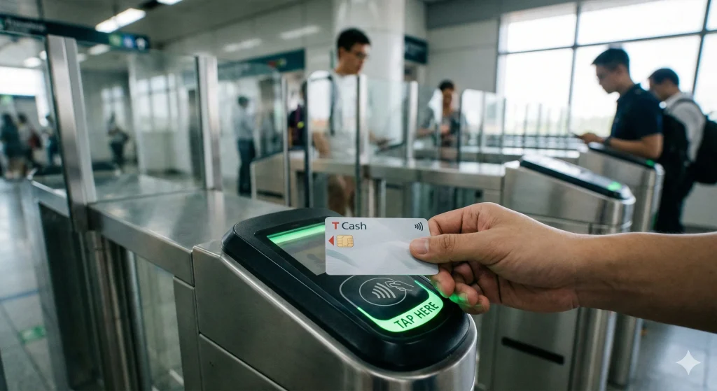 T Cash Card used for cashless payments in E Transit Punjab system